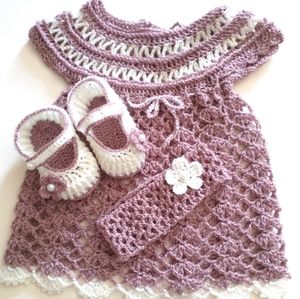 🎀Baby Girl Set Outfit, Dress, Headband Crafted, Gift